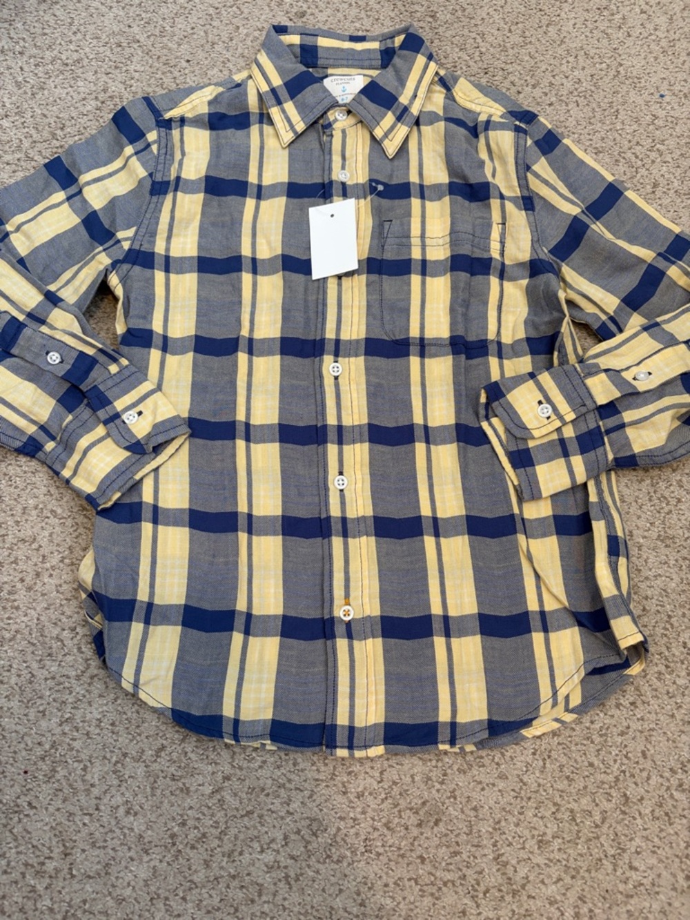 NWT J. Crew Crewcuts Flannel Shirt, 6-7